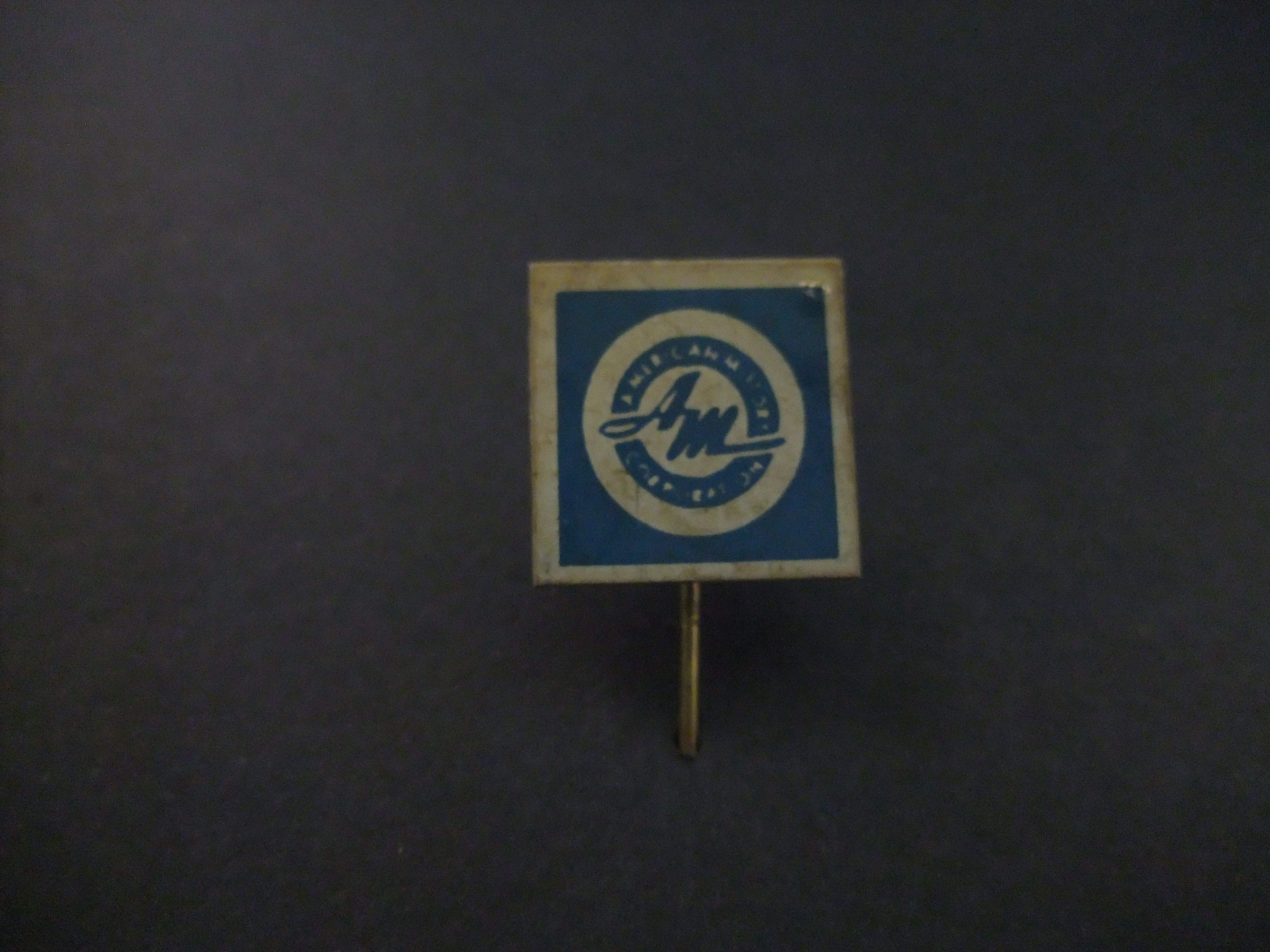 ( AM) American Motors Corporation (autofabrikant)blauw logo